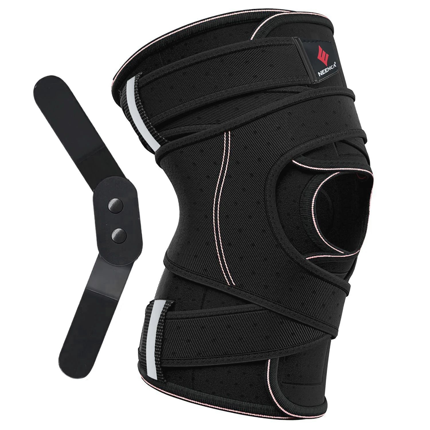 Hinged Knee Brace with Side Stabilizers