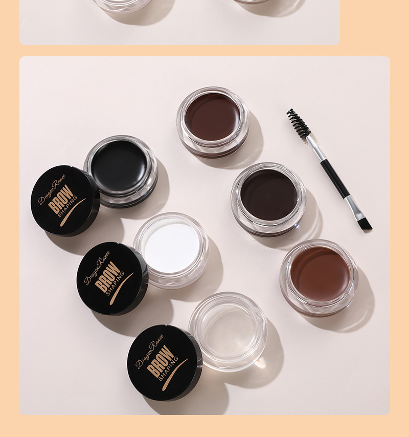 Dragon Ranee Wild Eyebrow Styling Eyebrow Cream, Multi Use Styling Eyebrow Gel Soap Wax, 6 Color Long Lasting Waterproof