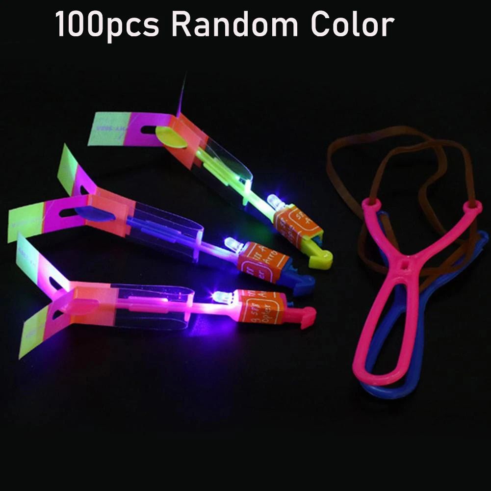 LED Flying Slingshot Toy Set