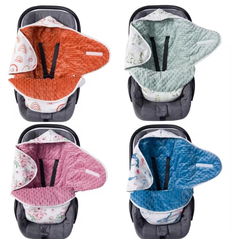 Super Soft & Warm Thick Winter Baby Swaddle Blanket for Baby Stroller, Car Seat, Double Sided Baby Swaddle for Newborn