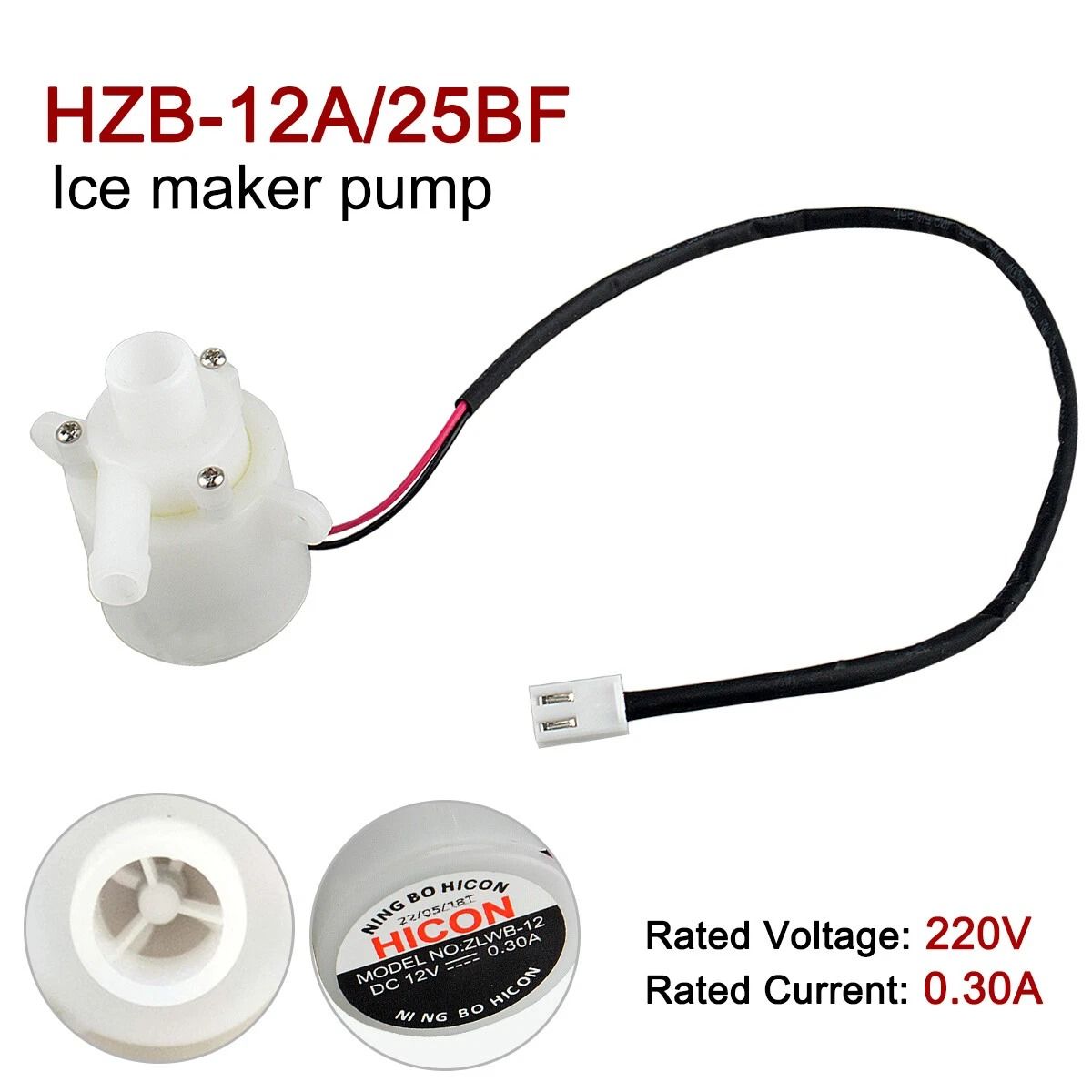 Ice Machine Water Pump Replacement Bullet Ice Makers