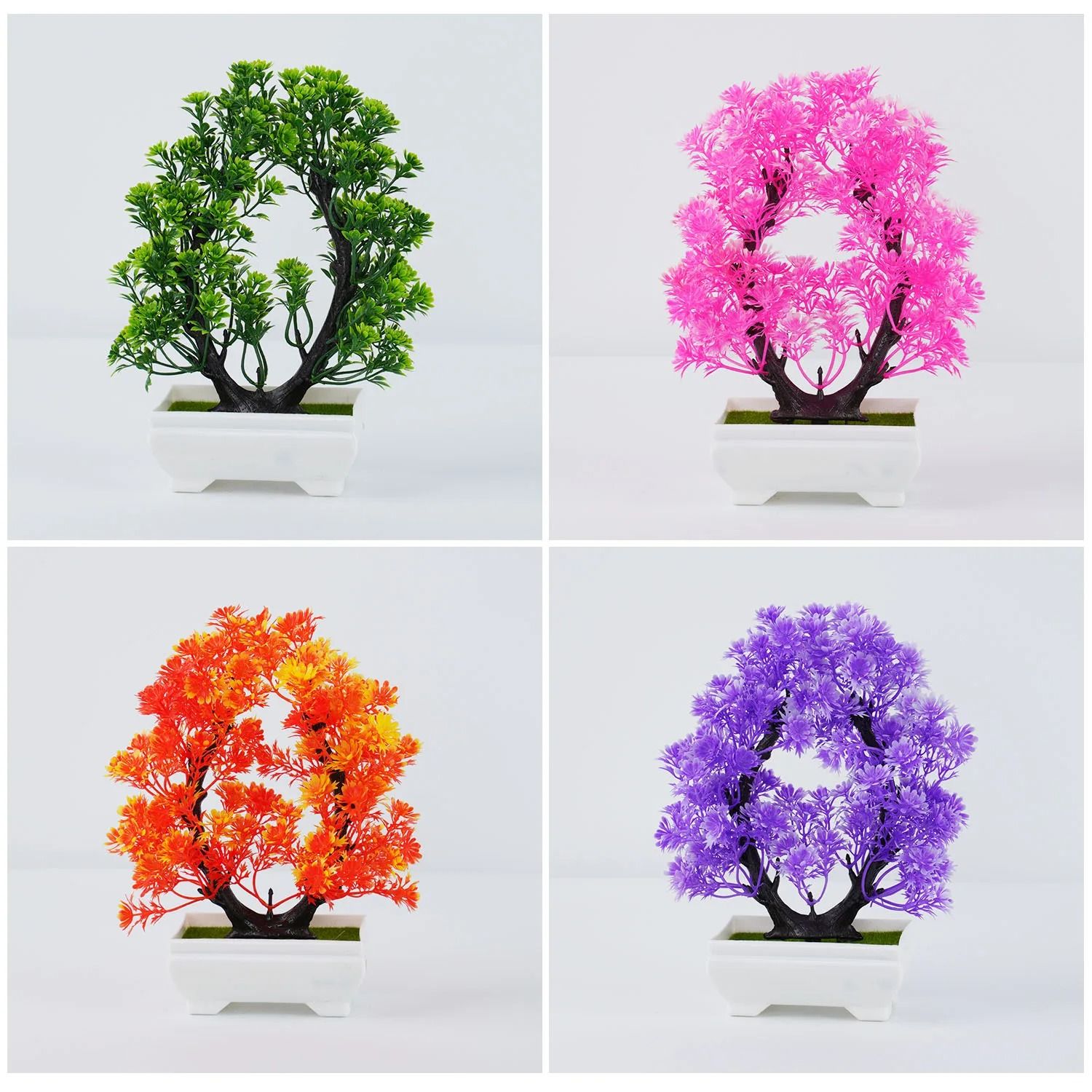 Artificial Bonsai Plant Small Potted Tree Fake Plant Home Decor