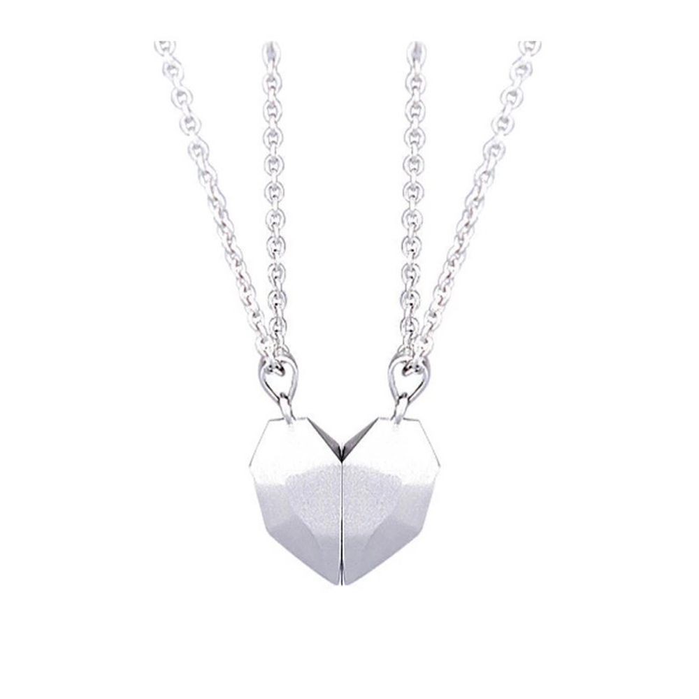 Magnetic Heart Necklace Couple Jewelry, Womens Valentines Day Sweater Chain, Lover Best Friend Wedding Gift