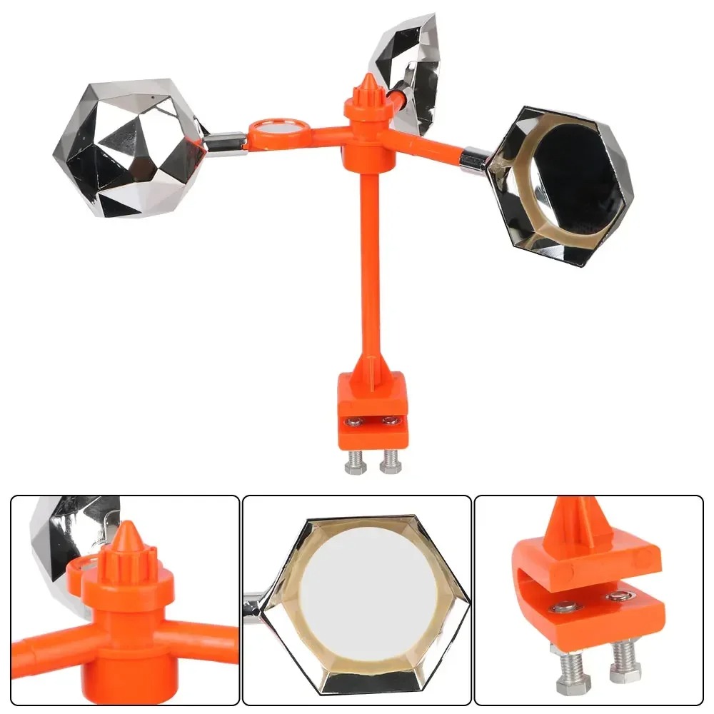 Solar Powered Rotating Bird Repeller with Flashing Sound – Automatic Pest Deterrent for Garden, Farm, and Yard