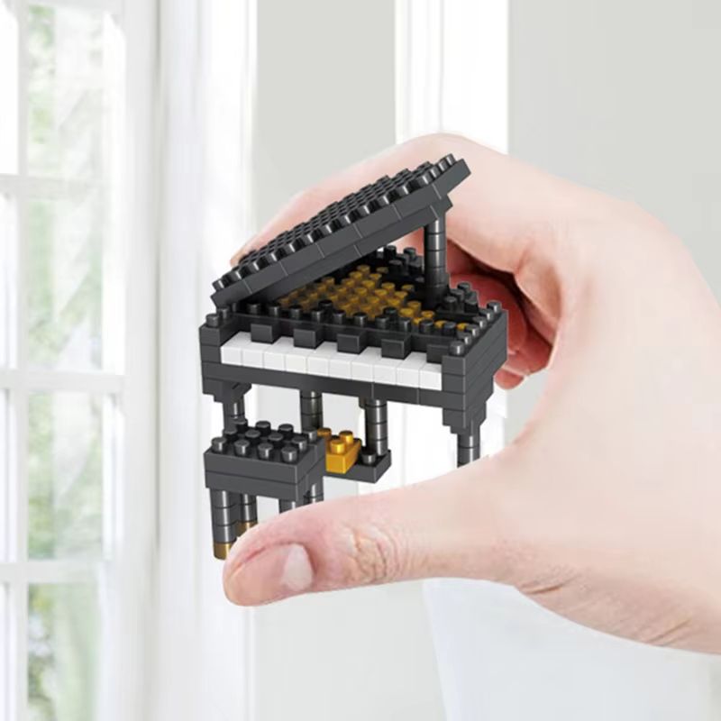 Mini Musical Instrument Building Bricks Set – Piano and Guitar Series