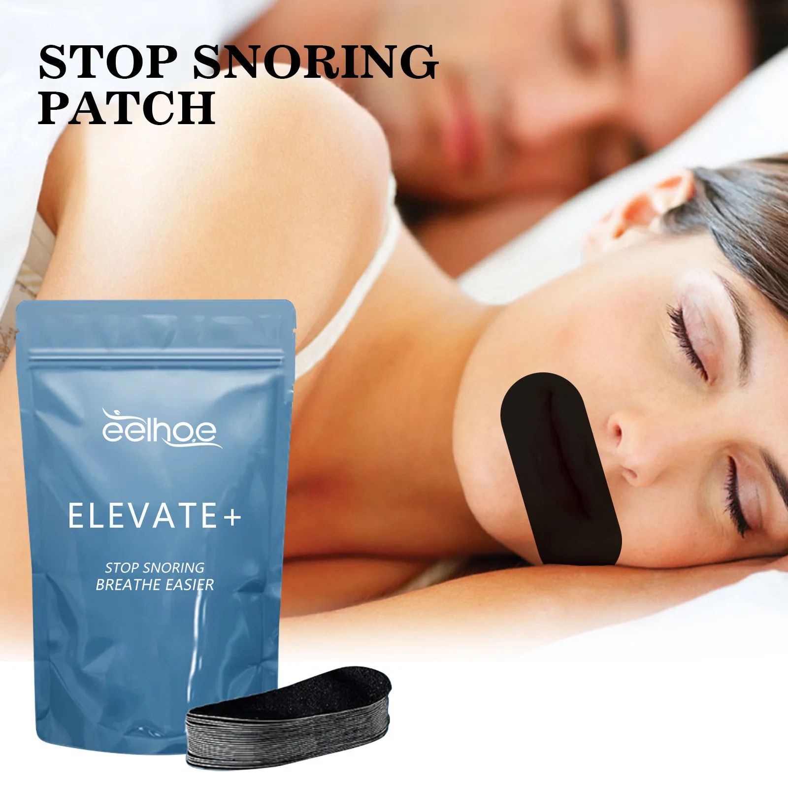 Anti Snoring Mouth Tape Nose Breathing Correction Patch Improve Sleep Reduce Snoring Dry Mouth Night Use