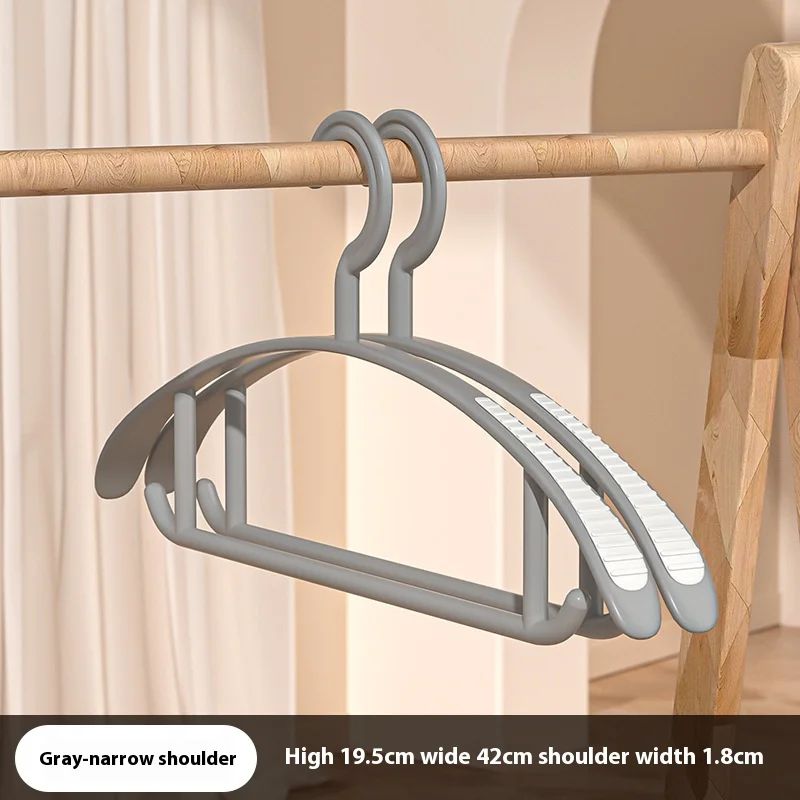 Thick Wide-Shoulder Non-Slip Plastic Clothes Hanger – Heavy-Duty Household Drying Rack