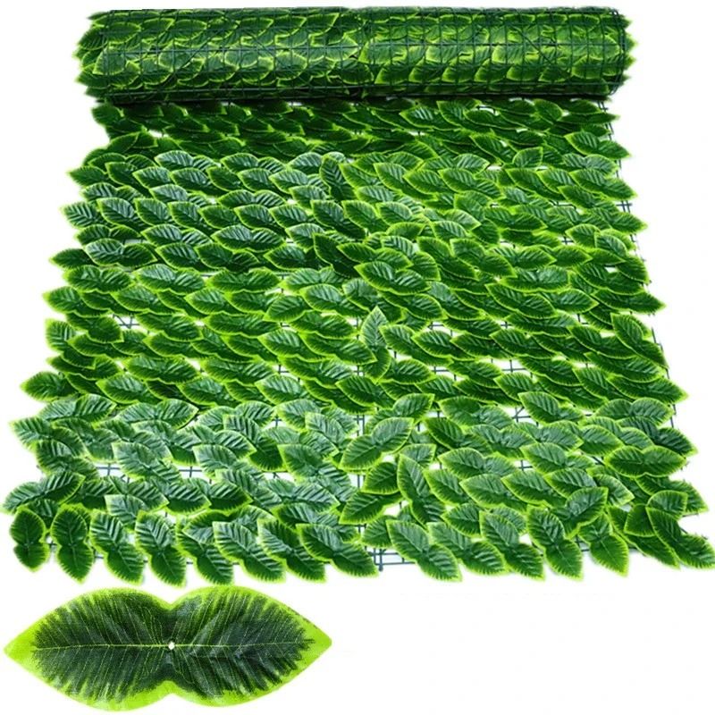 Artificial Ivy Privacy Fence – High-Definition Apple Leaf Vertical Garden Screen