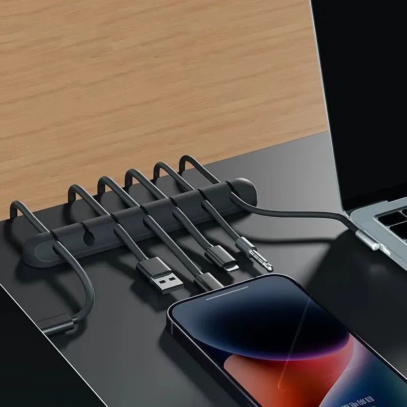 Cable Organizer Clips Self Adhesive Cord Holder Desk Wire Management