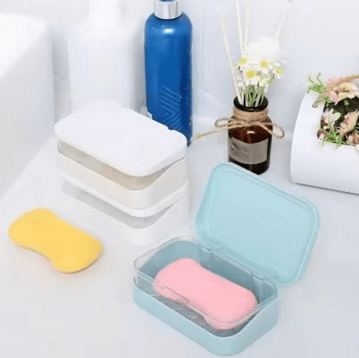 Drainage Soap Holder Wall Mounted Soap Dish for Clean & Dry Storage