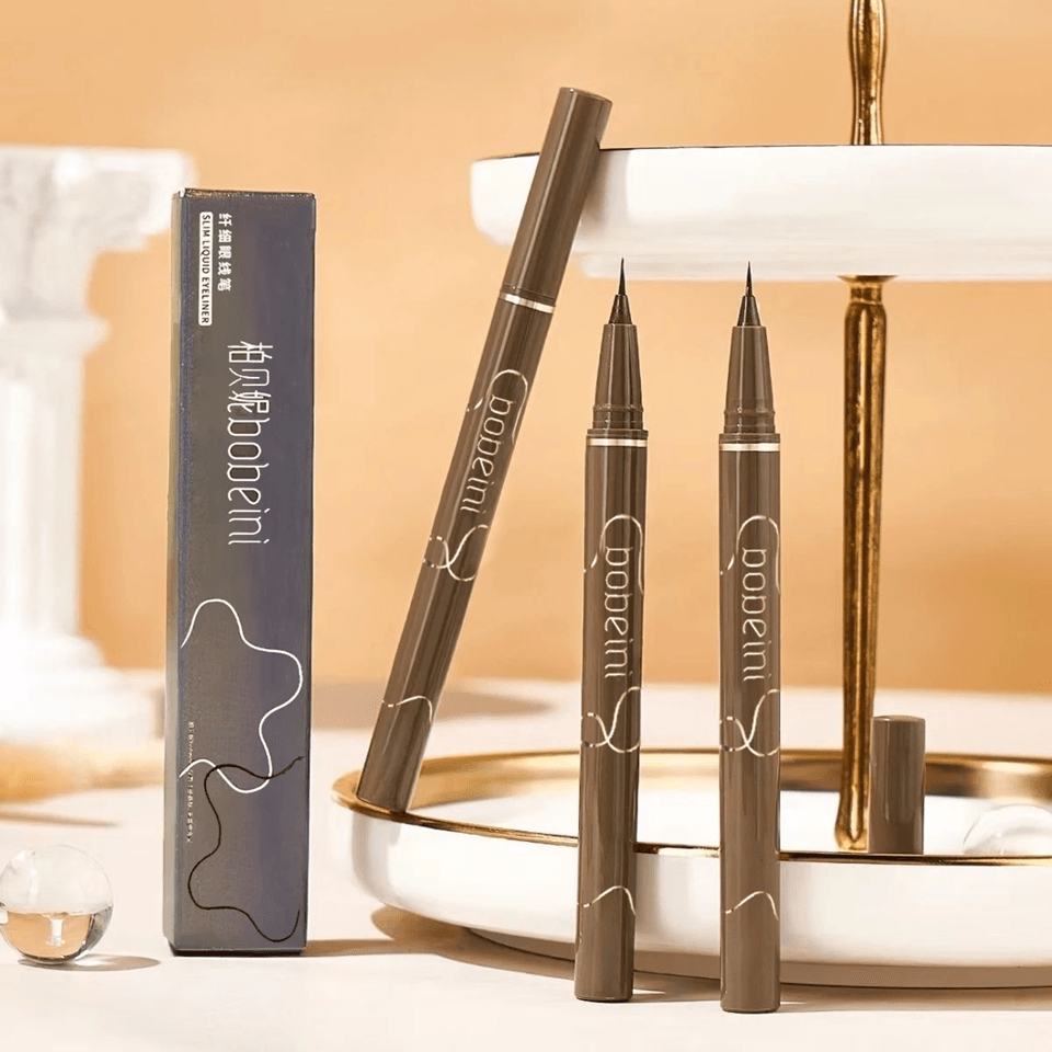 Slim Brown Liquid Eyeliner Waterproof Long Lasting Precision Pen
