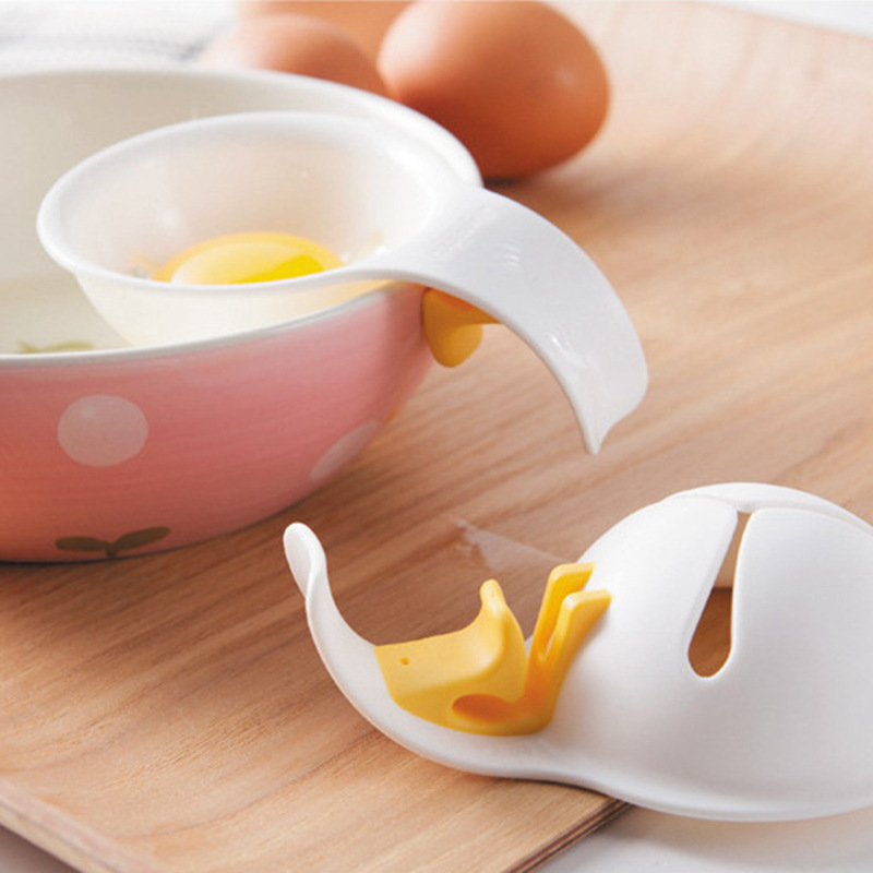 Food-Grade Plastic Egg White Separator with Silicone Edge for Easy Egg Preparation