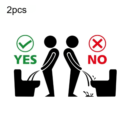 3D Toilet Stickers – Removable Self-Adhesive Bathroom Decor (1/2pcs)