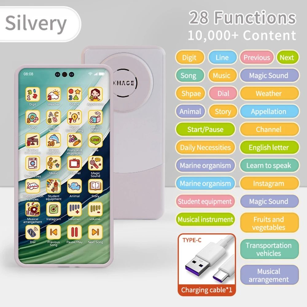 Educational Toy Phone for Kids Baby Learning and Pretend Play
