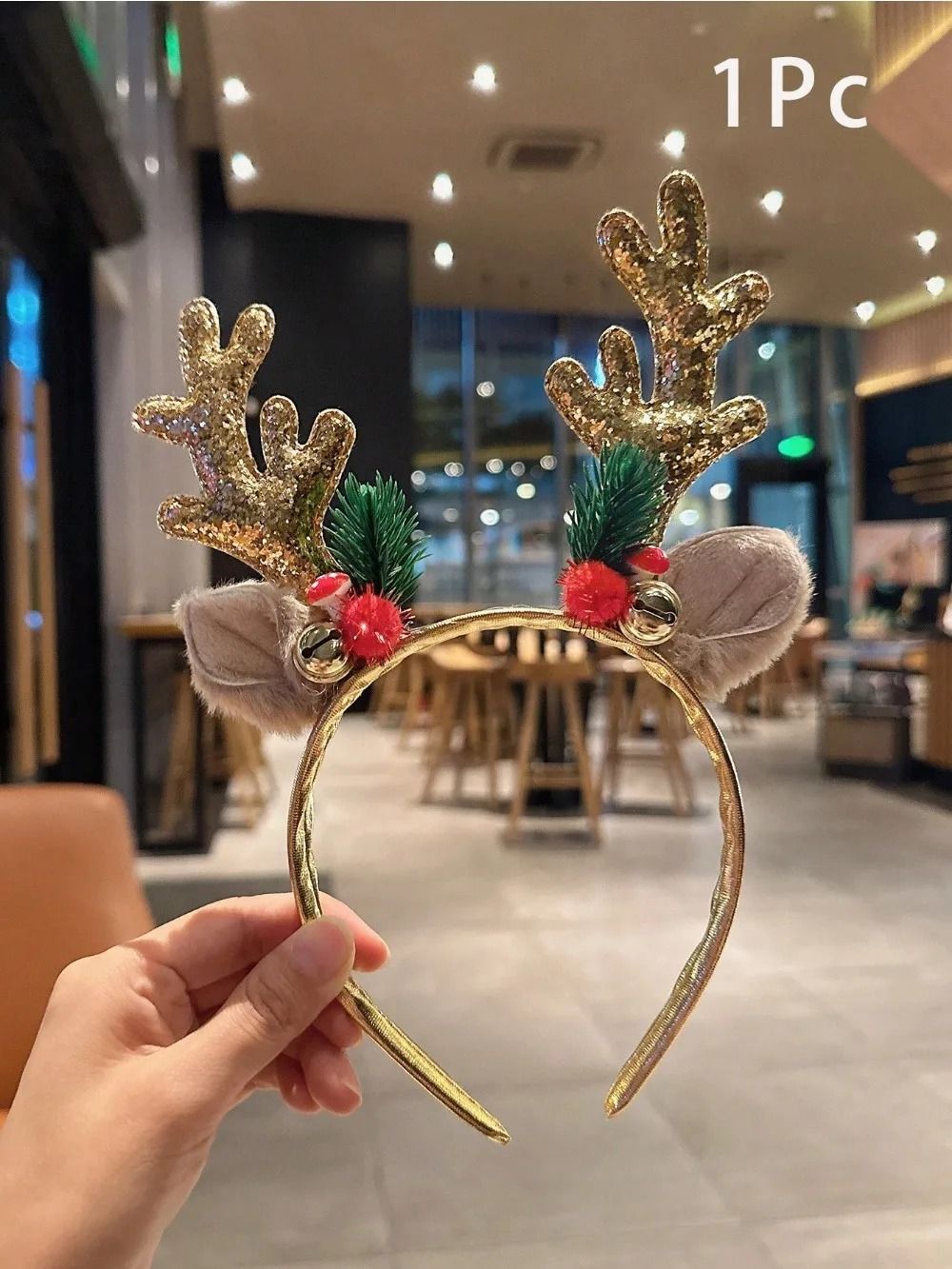 Festive Sequin Holiday Headband