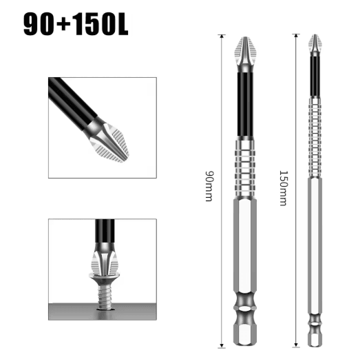 K5 S2 Magnetic Cross Head Screwdriver Bit Non Slip High Hardness Drill Bit 5A