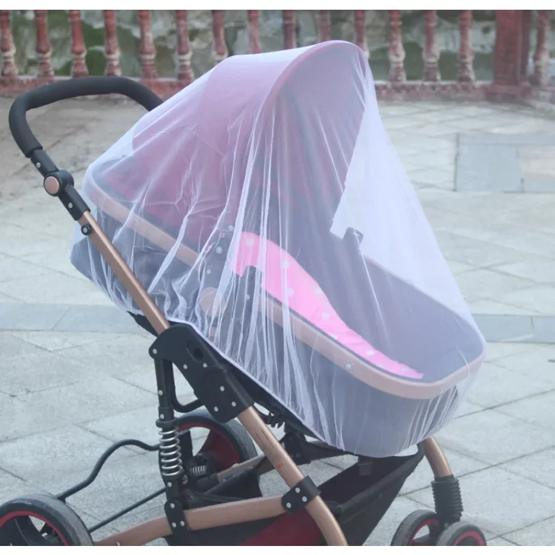 Breathable Baby Stroller Mosquito Net, Universal Fit Insect Shield Mesh Prams, Pushcarts & Bassinets, Summer Essential