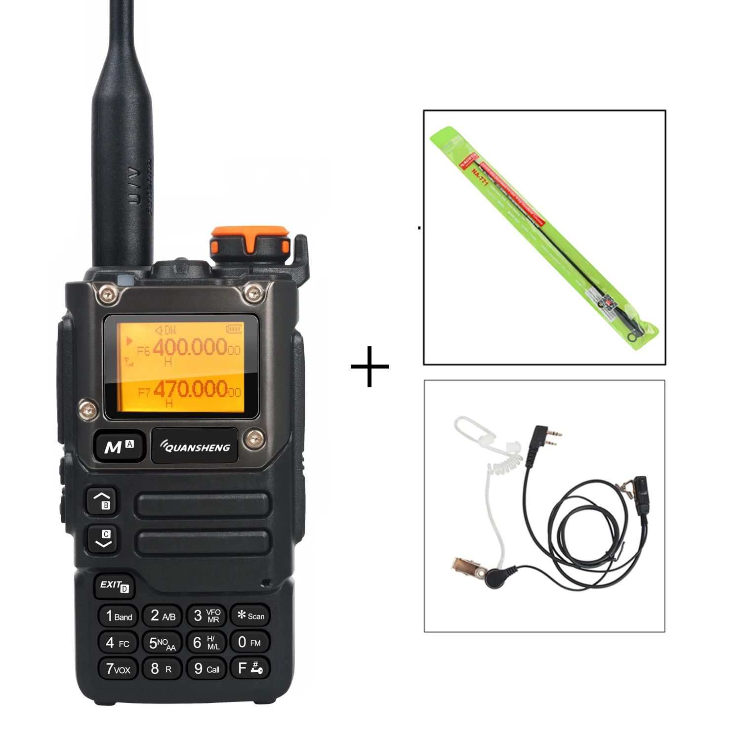 Quansheng UV-K5(8) Multi-Band Two-Way Radio with Air Band Receive, DTMF & Fast Frequency Scan