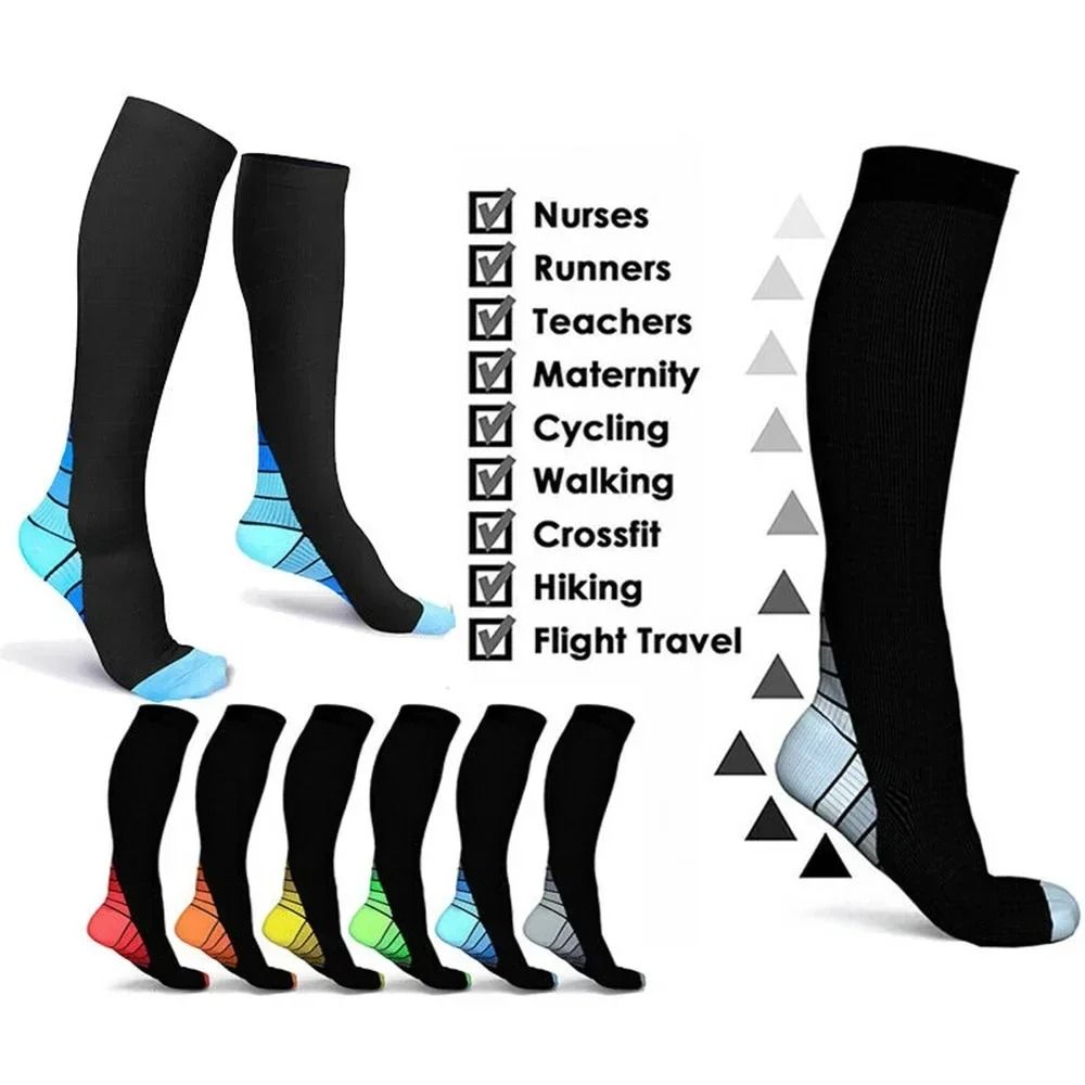 Gradient Pressure Knee High Compression Stockings (Pair)