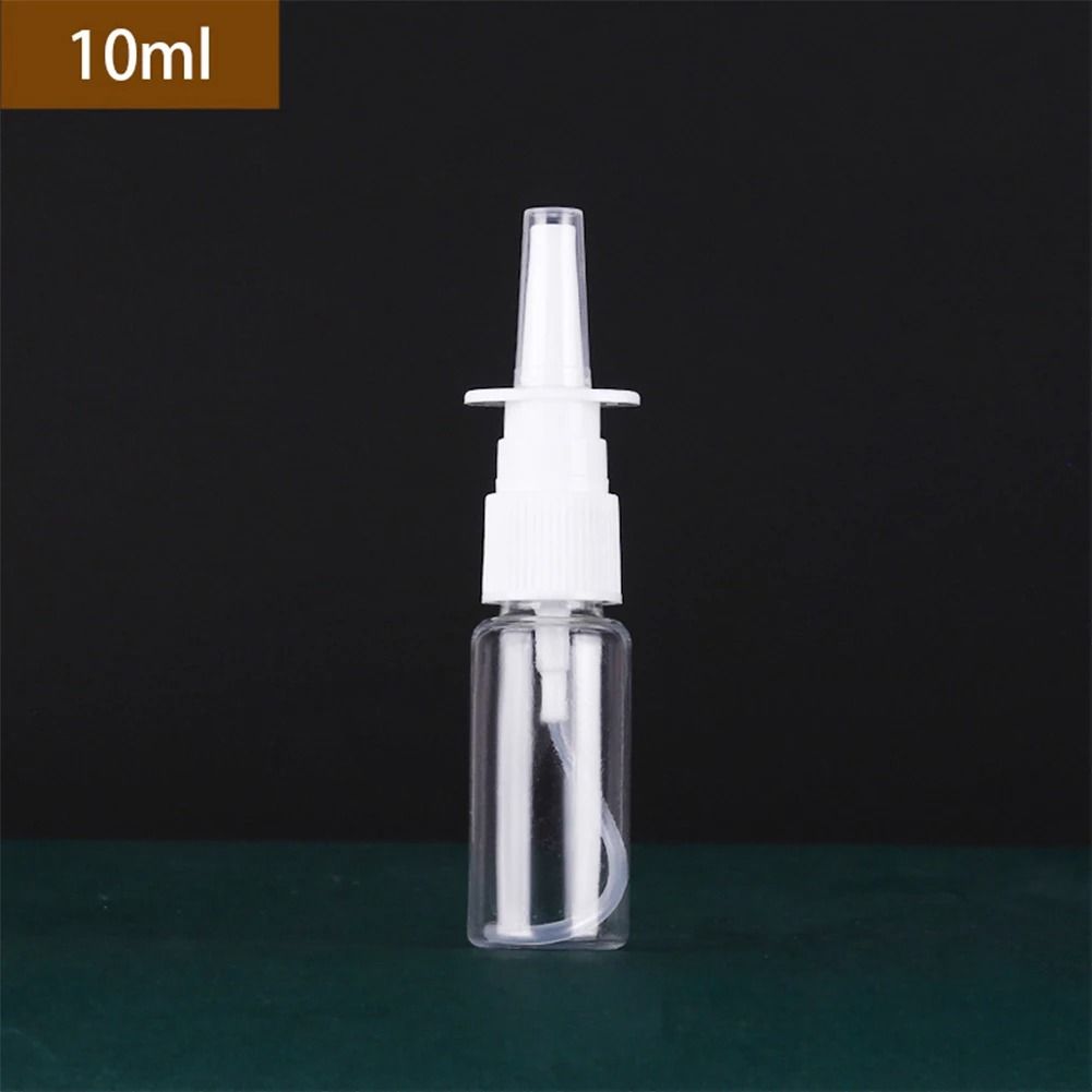 Refillable Plastic Nasal Spray Bottle Set with Pump Mist Nozzle