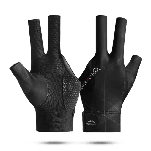 Open Finger Billiard Glove Breathable Polyester Snooker and Pool Glove with Adjustable Strap