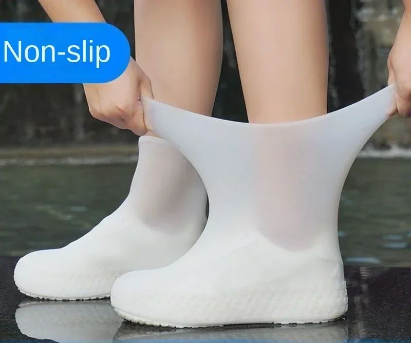 RainGuard Silicone Waterproof Shoe Covers – Reusable Anti-Slip Rain Overshoes (1 Pair)