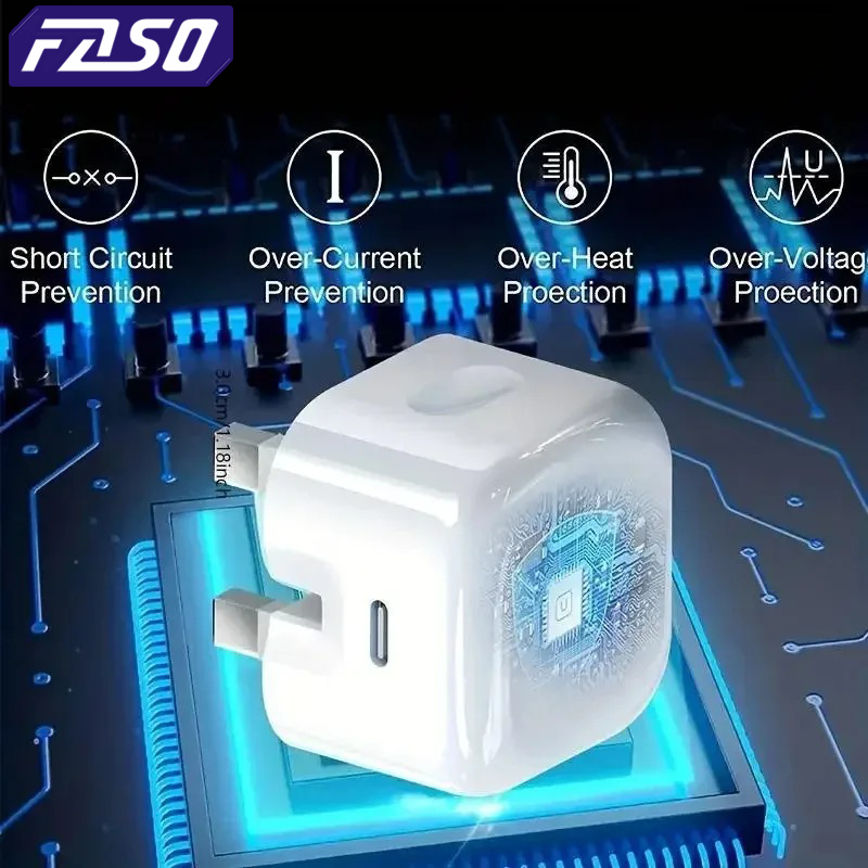 Type C Fast Charging USB C Charger Pro, QC Quick Charge PD Travel Wall Charger Power Adapter
