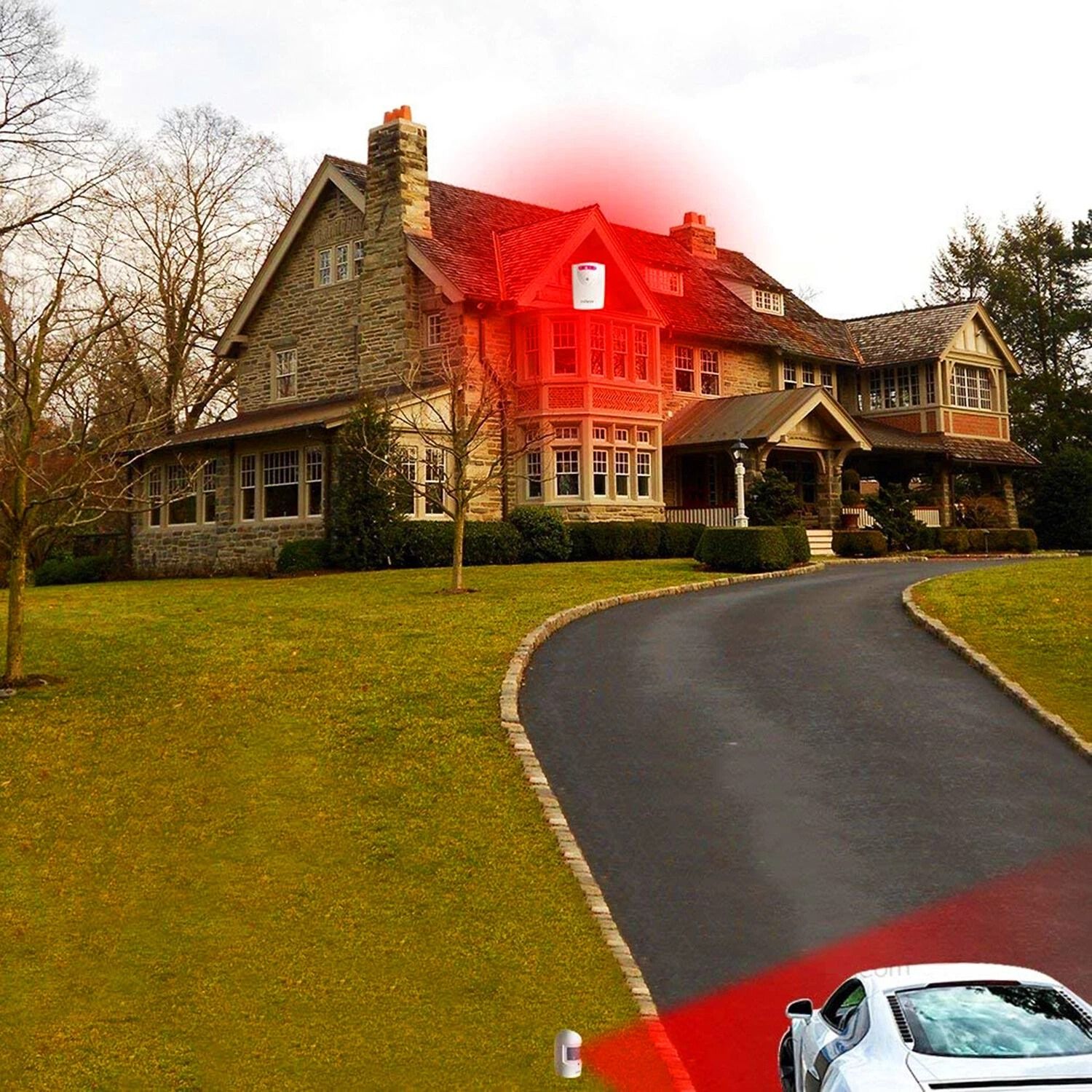 Wireless Driveway Alarm Motion Sensor Alert for Garage, Yard and Home Security