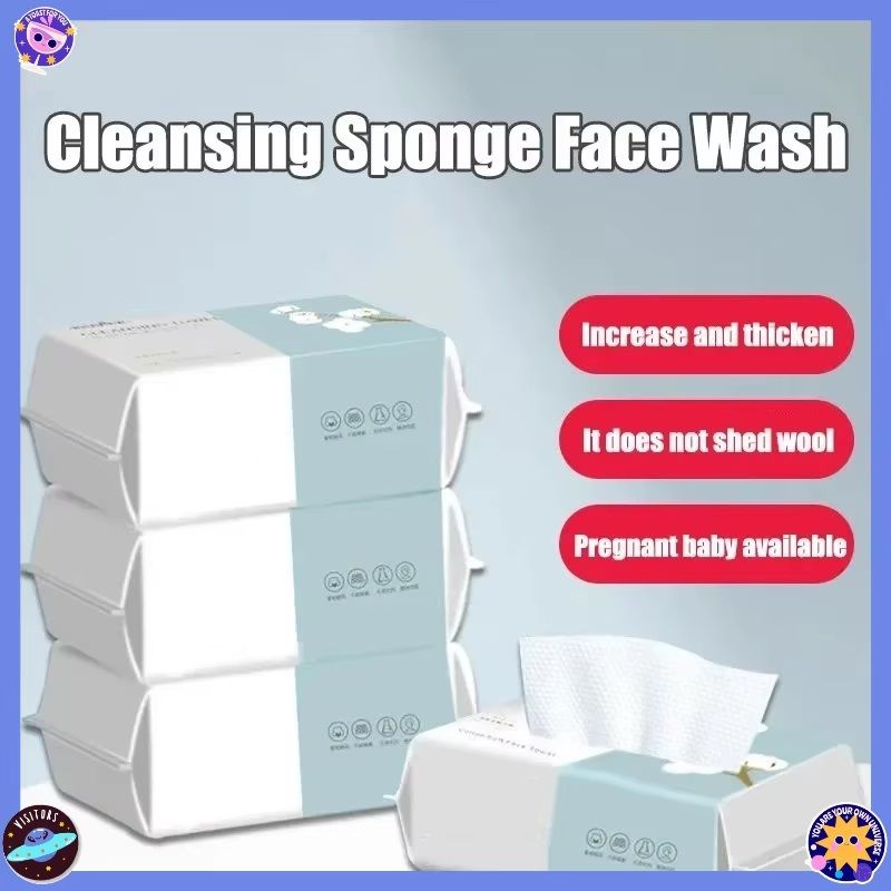 Reusable Face Towels, 50 Pack, Thickened Makeup Remover, Wet and Dry Use, Travel Cleanser Cloths