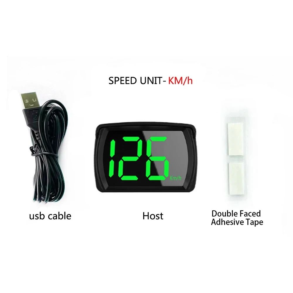 Y03 Car HUD Head Up Display GPS Digital Speedometer Projector with Large Font Km h Readout