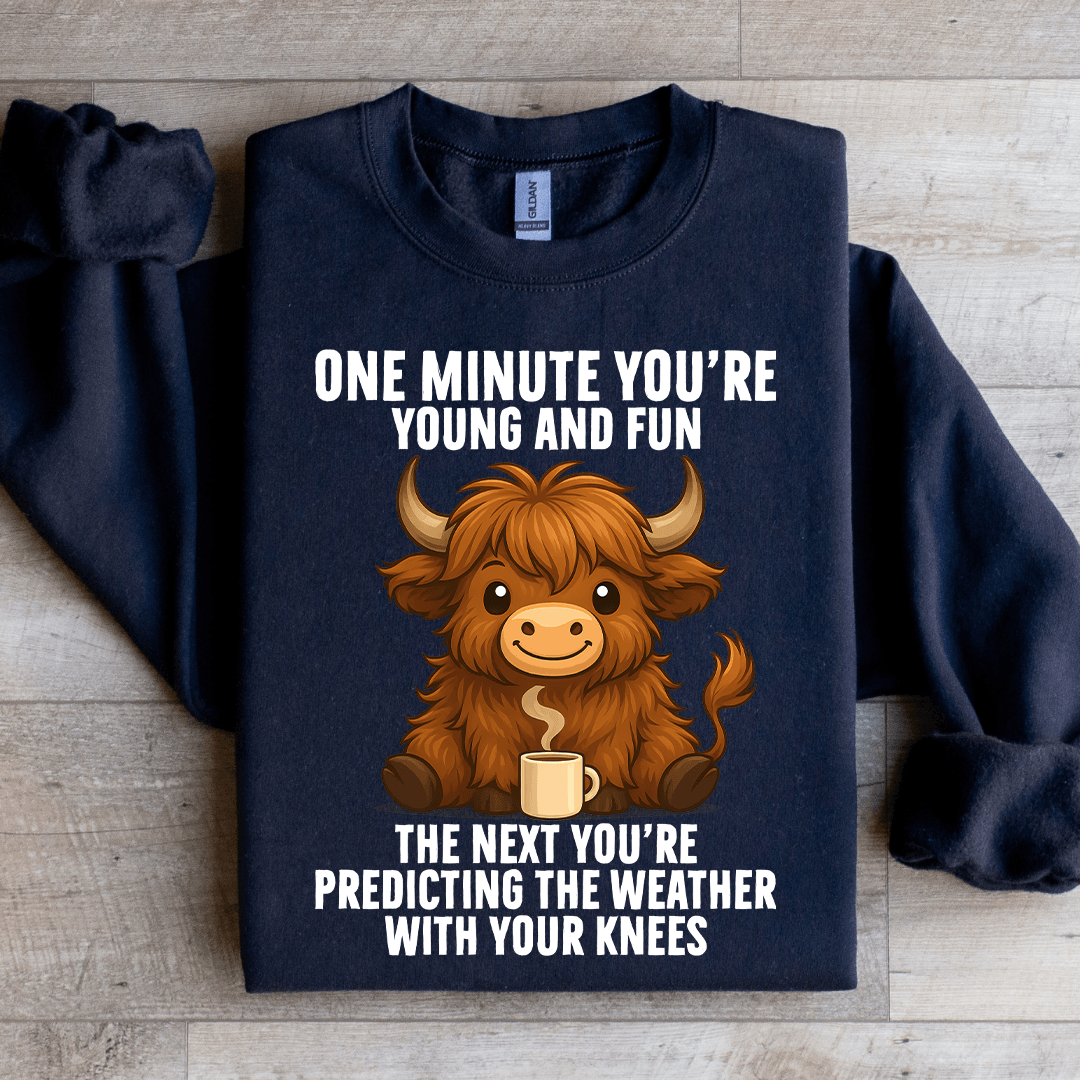 One Minute You're Young And Fun Sweatshirt