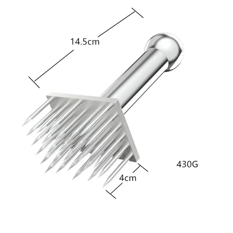 Stainless Steel Meat Tenderizer Needle With Wooden Handle