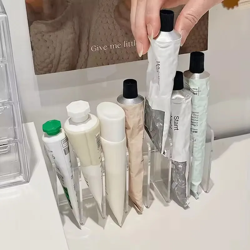 Acrylic Eye Shadow Storage Box, Multi-Function Cosmetic Display Tray, Toiletries Storage Rack