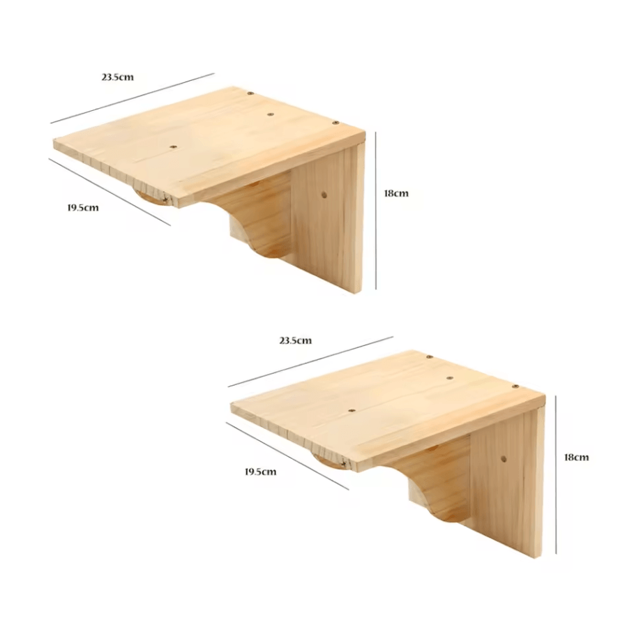 Wall Mounted Cat Shelves with Hammock and Steps for Indoor Climbing and Rest