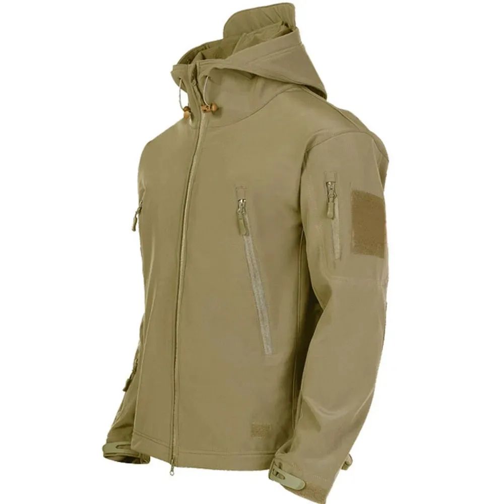 TRAF Shark Skin Tactical Jacket Windproof Waterproof Hooded Coat