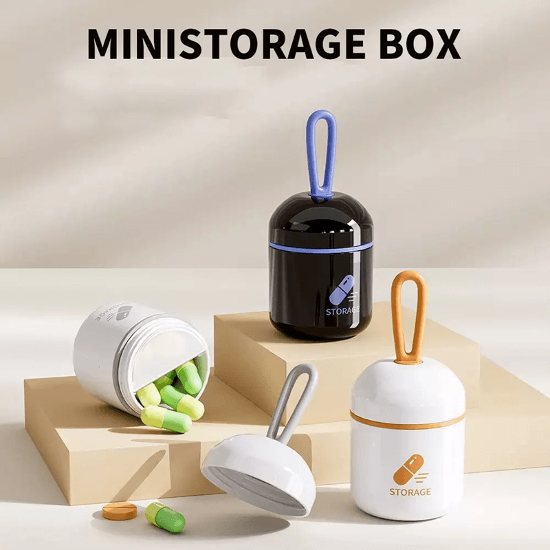 Mini Waterproof Pill Box Portable Medication Storage Case