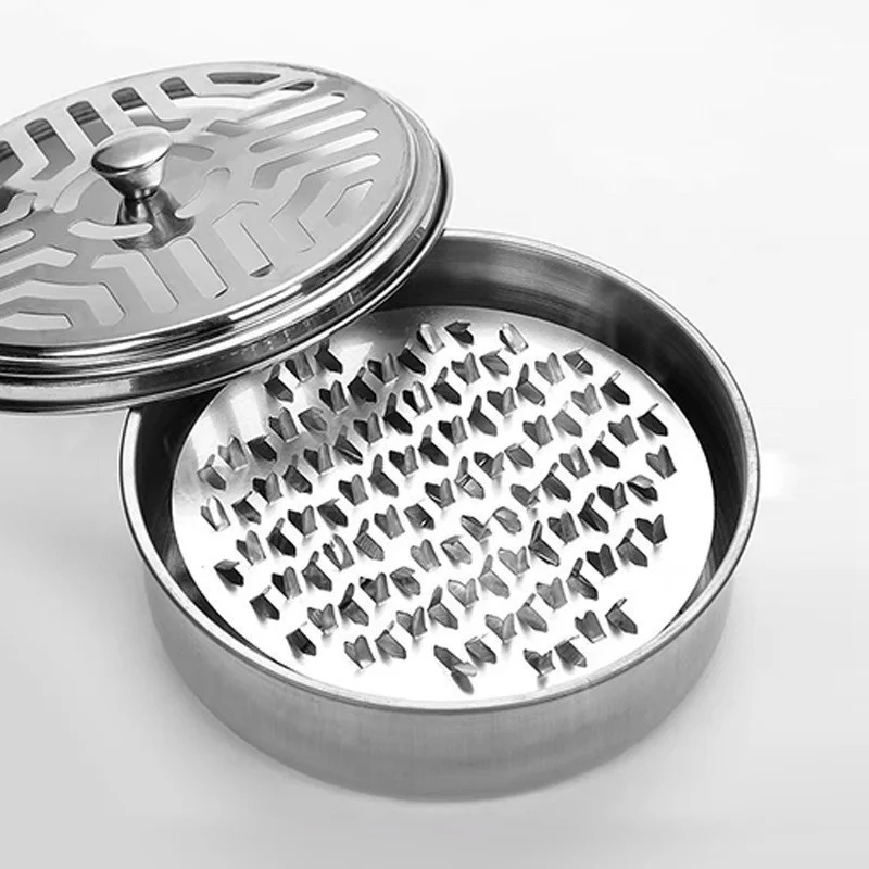 Stainless Steel Mosquito Coil Holder, Fireproof Incense Holder Base for Household Use