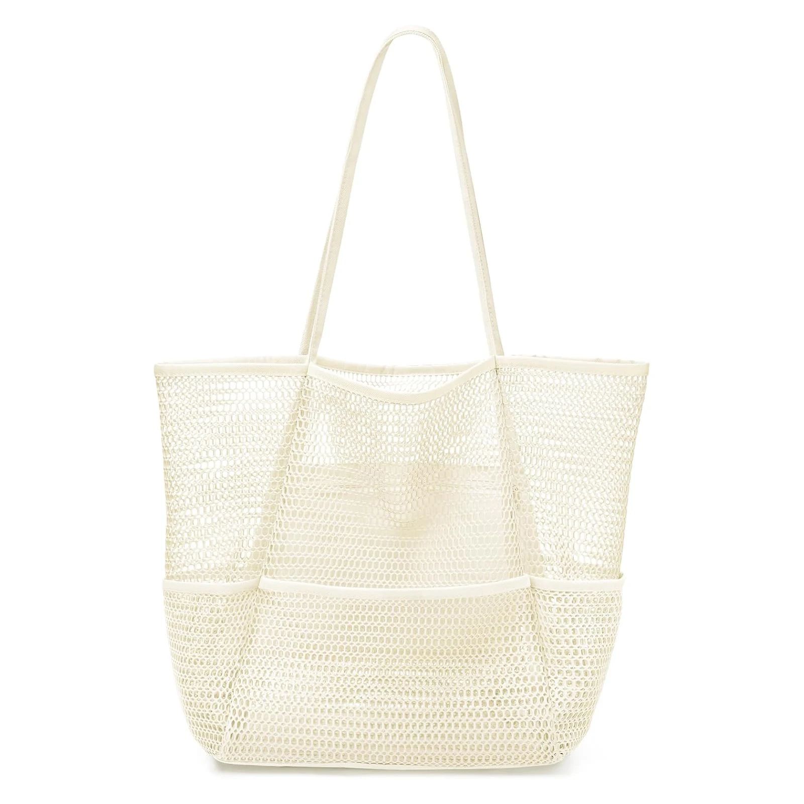 Large Mesh Beach Tote Shoulder Bag