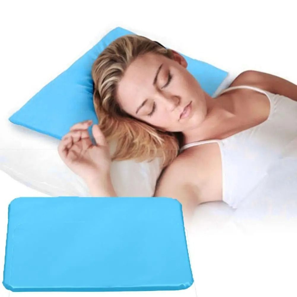 Cooling Gel Pillow Insert Summer Ice Therapy Sleep Aid