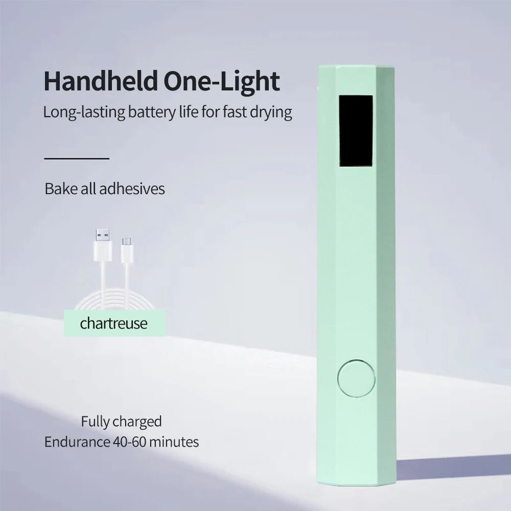 YIKOOLIN Handheld UV LED Nail Dryer Lamp Rechargeable Gel Curing Tool