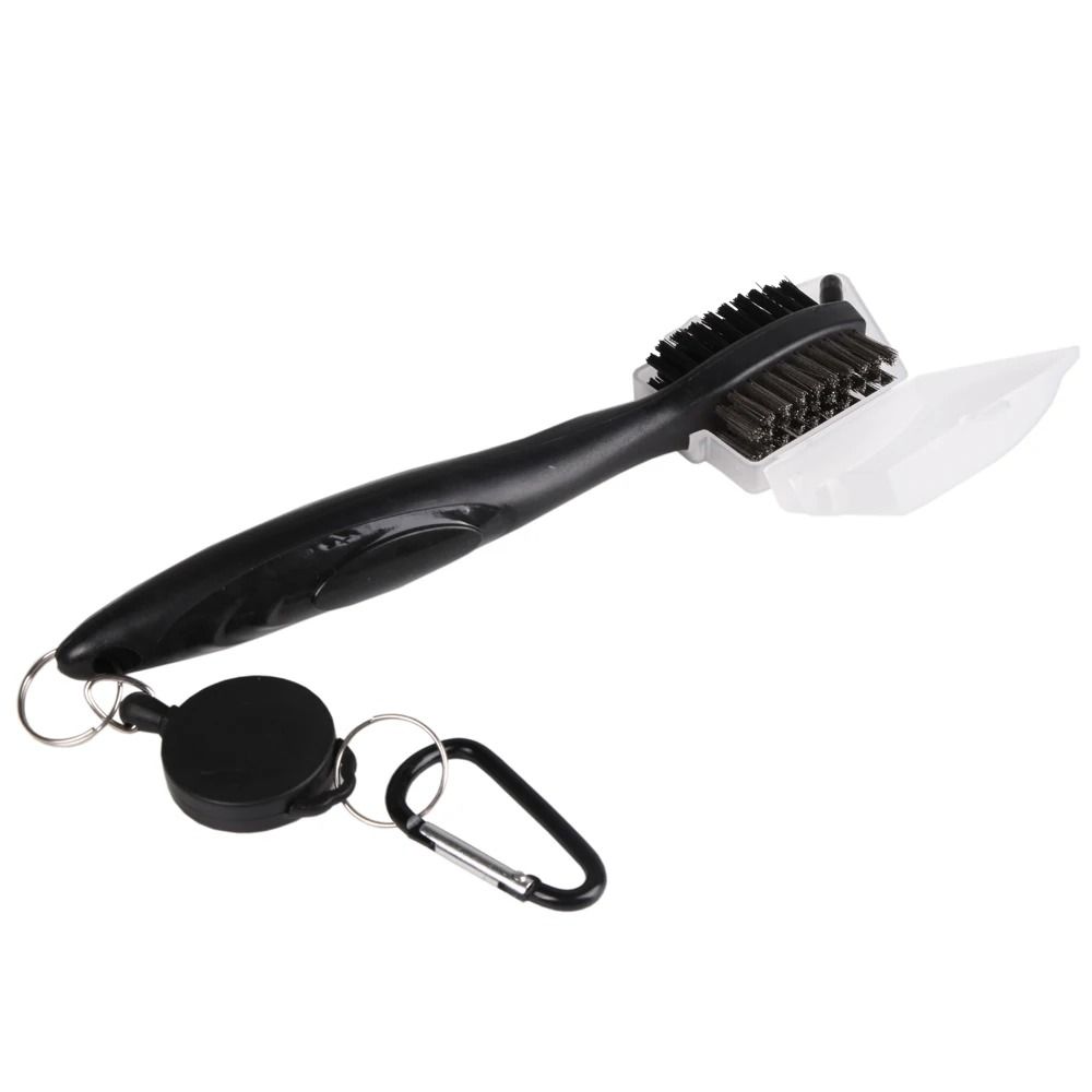 Golf Club Brush Groove Cleaner Retractable Dual Sided Cleaning Tool