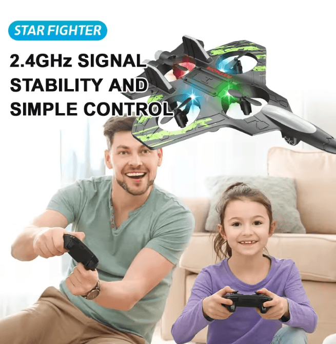 SkyStunt Remote Control Foam Glider LED Electric Aircraft