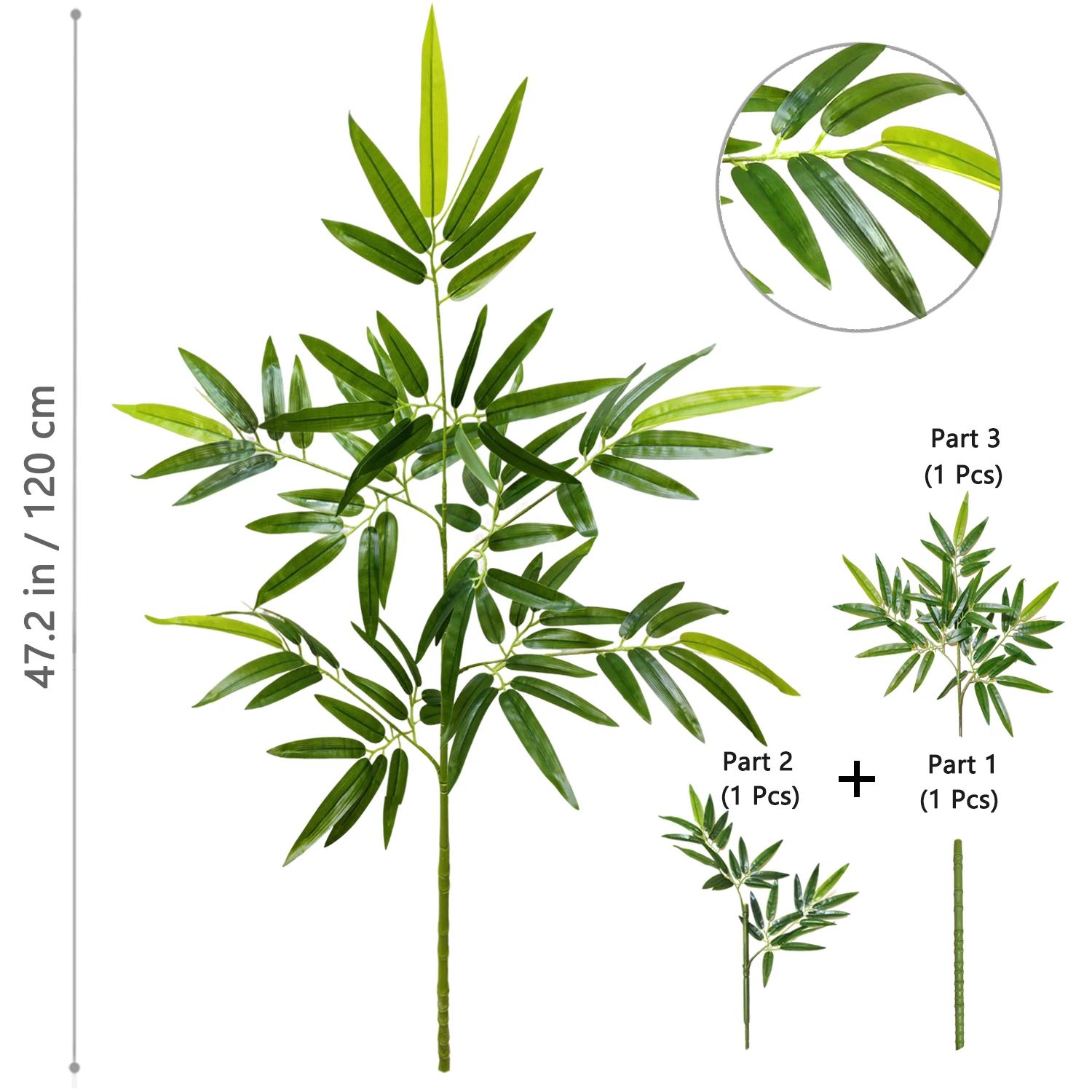 Artificial Bamboo Plant Branches for Home and Office Decor
