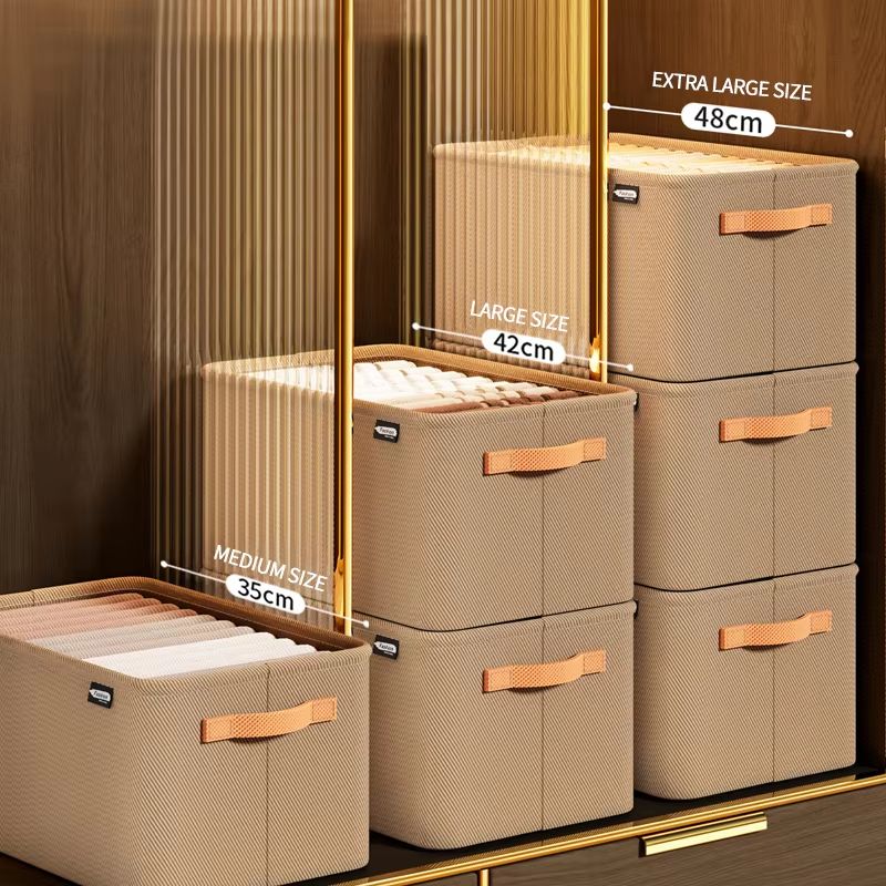 Ultra-Thick Fabric Clothes Storage Box for Sweaters, Jeans & Pants