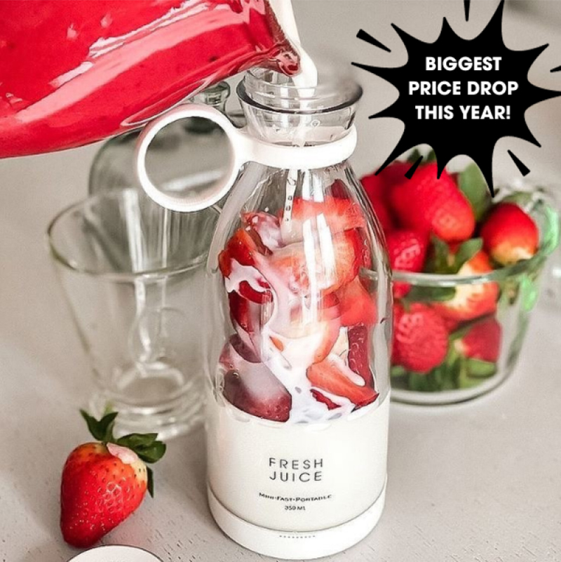 FreshBlend Portable Blender Bottle USB Rechargeable Personal Smoothie Blender