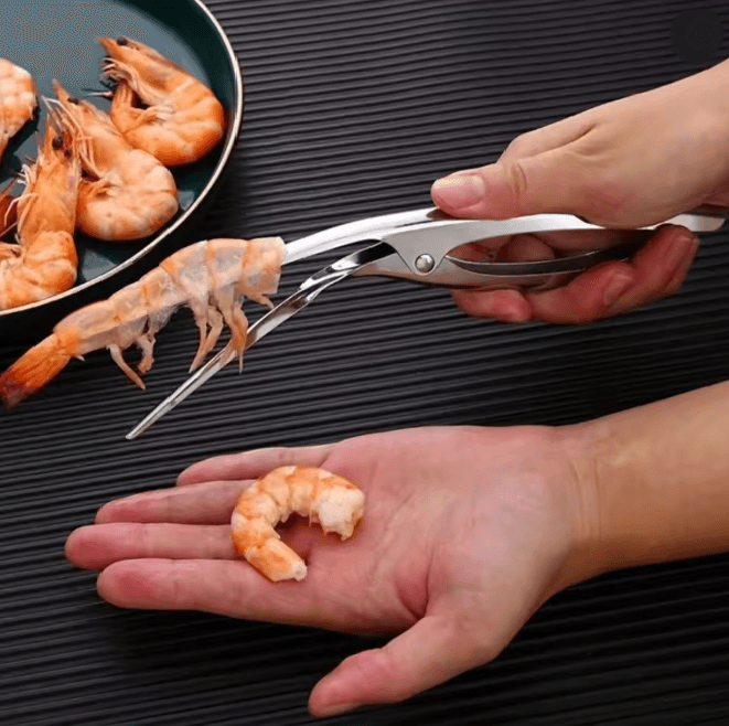 Stainless Steel Shrimp Deveiner Kitchen Seafood Tool