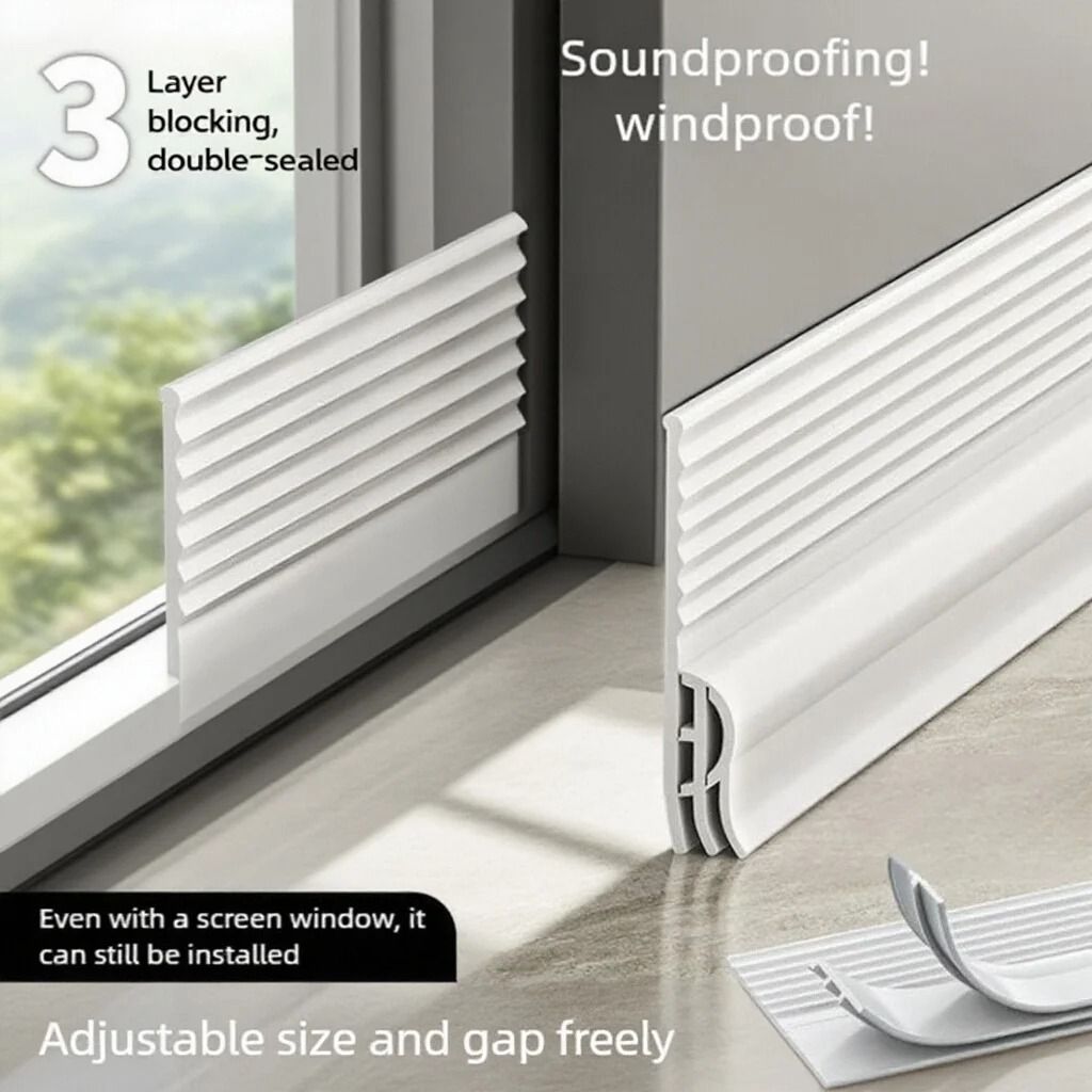 Triple Soundproof Window Seal Strip Self Adhesive Design