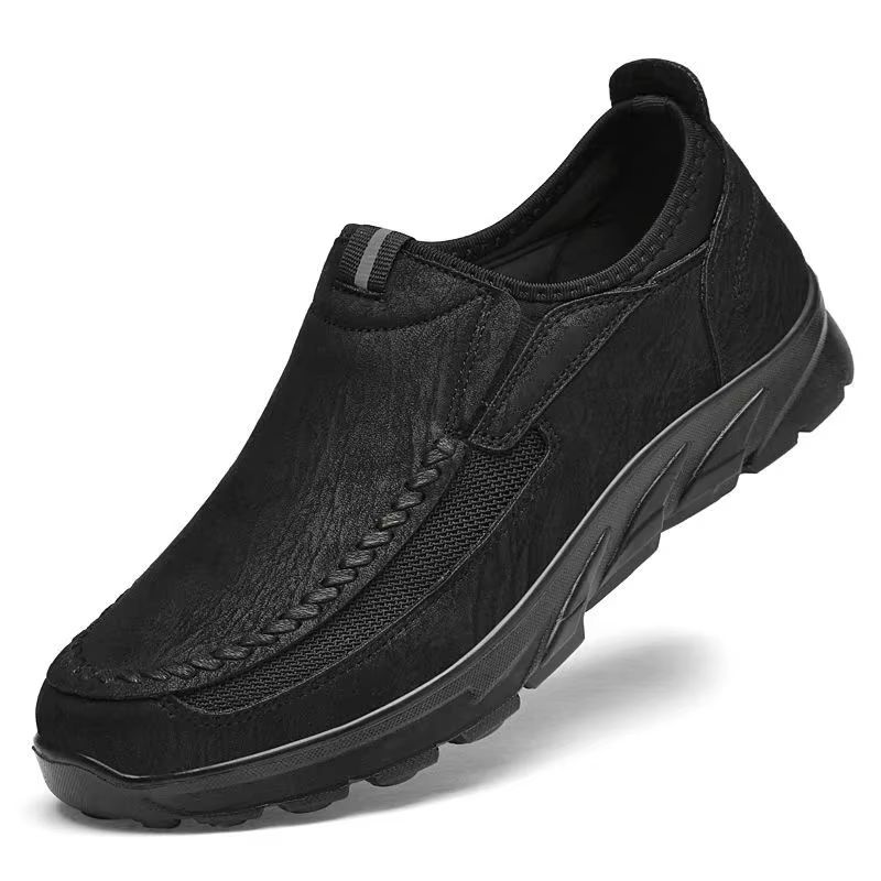 AirEase Handmade Slip-On Loafers – Men's Breathable Retro Casual Shoes