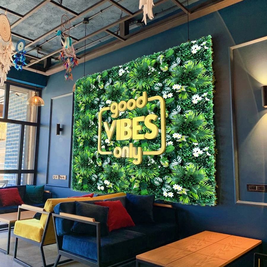 Artificial Green Wall Panel for Home and Garden Decoration