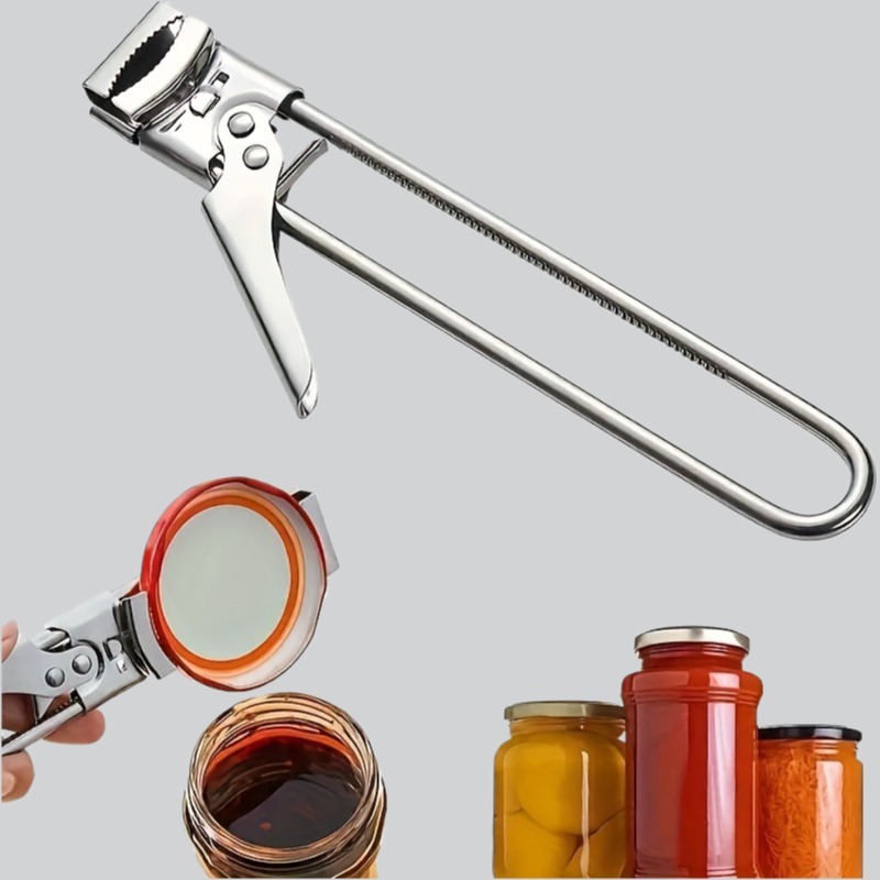 Ergonomic Adjustable Stainless Steel Bottle Opener Easy Grip Can Opener for Effortless Opening